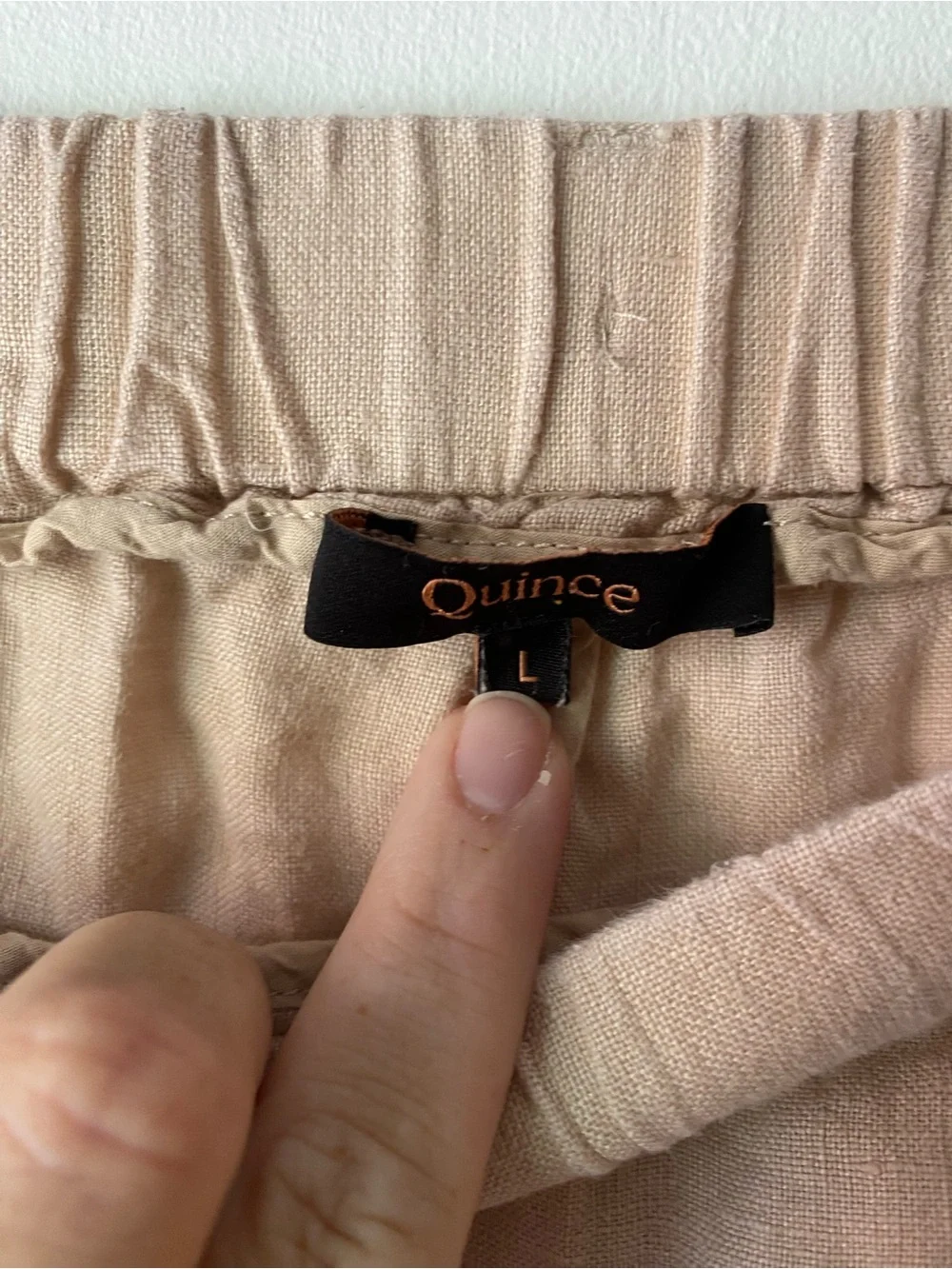 Quince pants tan