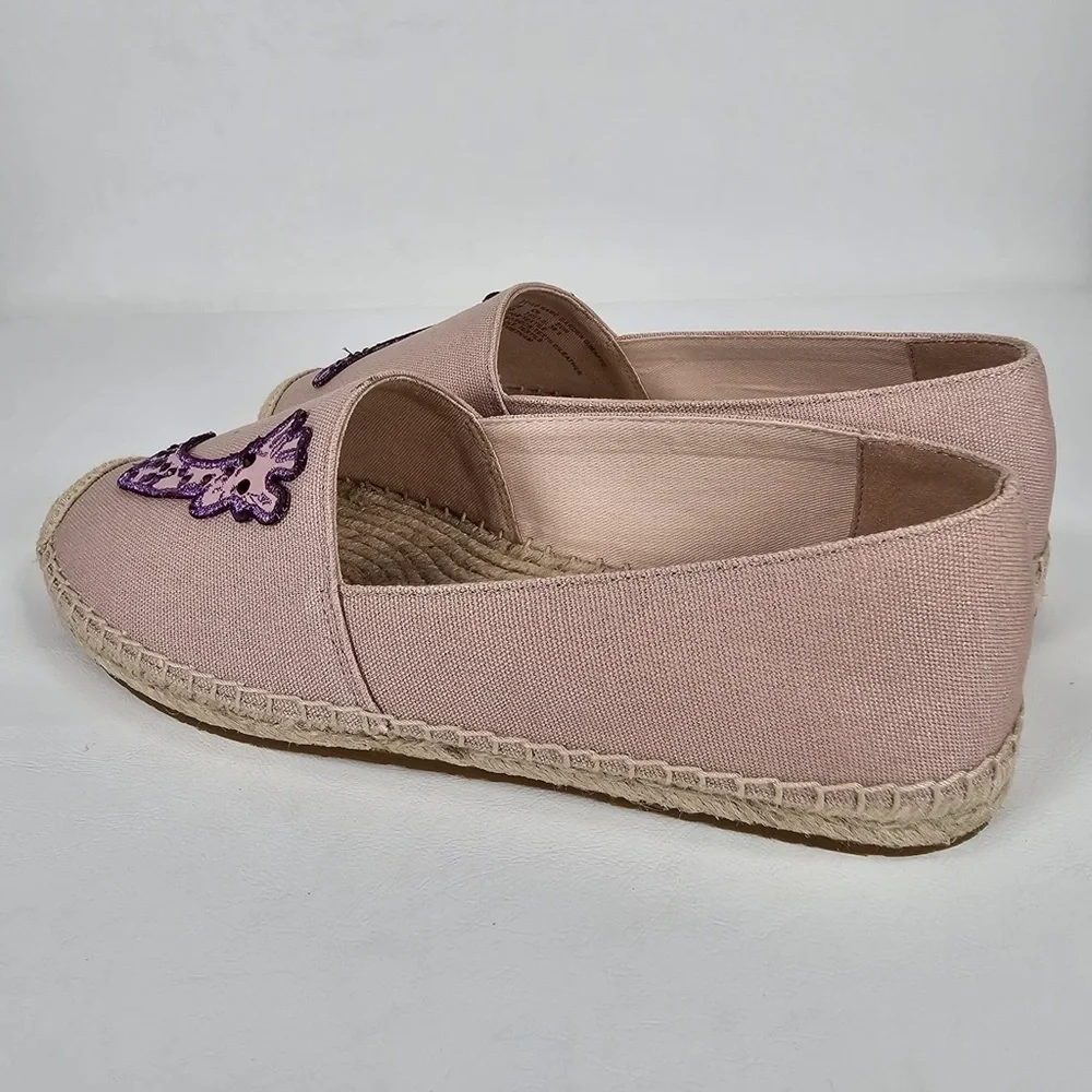 NEW KATE SPADE Garden‎ Giraffe Pale Vellum Espadrilles Size 8 B