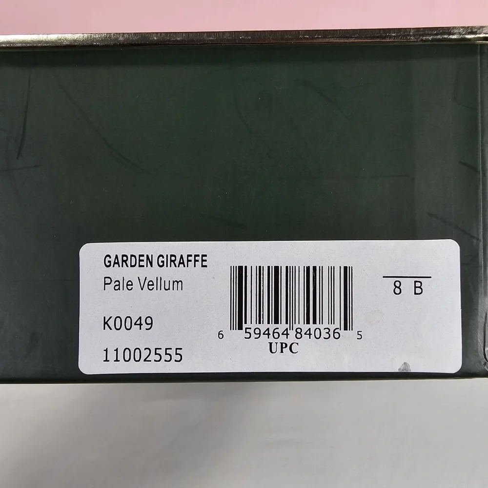 NEW KATE SPADE Garden‎ Giraffe Pale Vellum Espadrilles Size 8 B