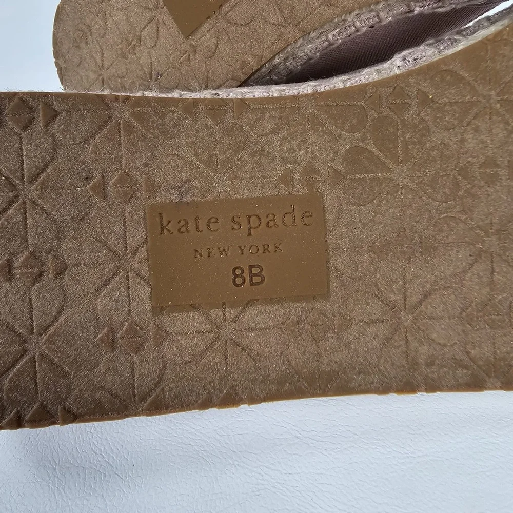 NEW KATE SPADE Garden‎ Giraffe Pale Vellum Espadrilles Size 8 B