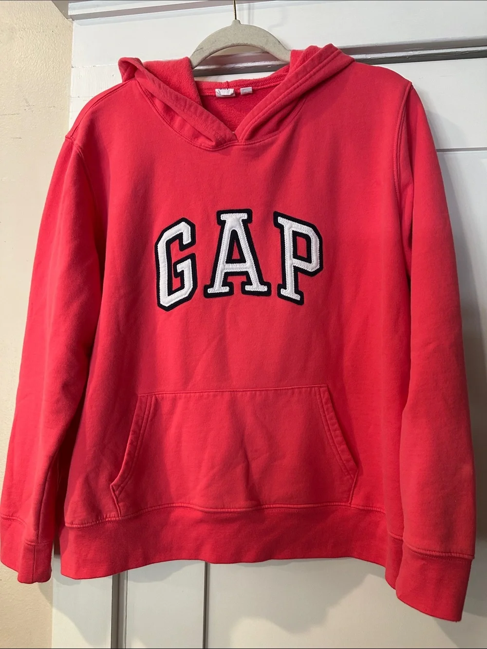 GAP Pink Hoodie with White and Black Logo
