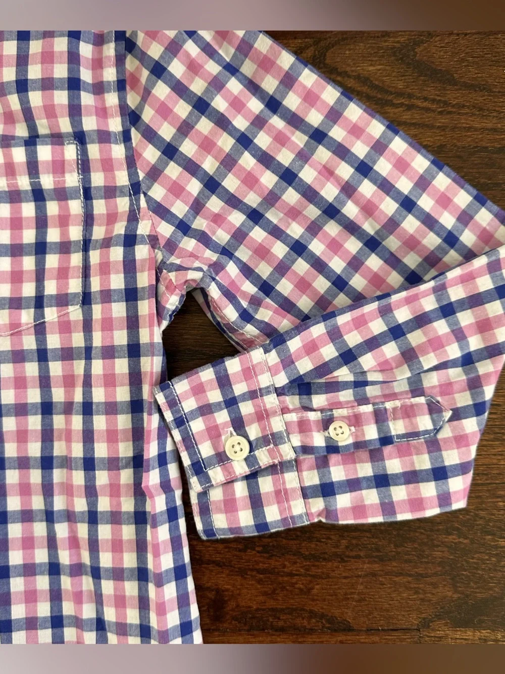 Dressed Up by Gymboree plaid button down shirt, size 5-6