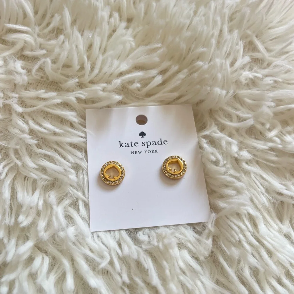 Kate Spade Pave Stud Earrings NEW