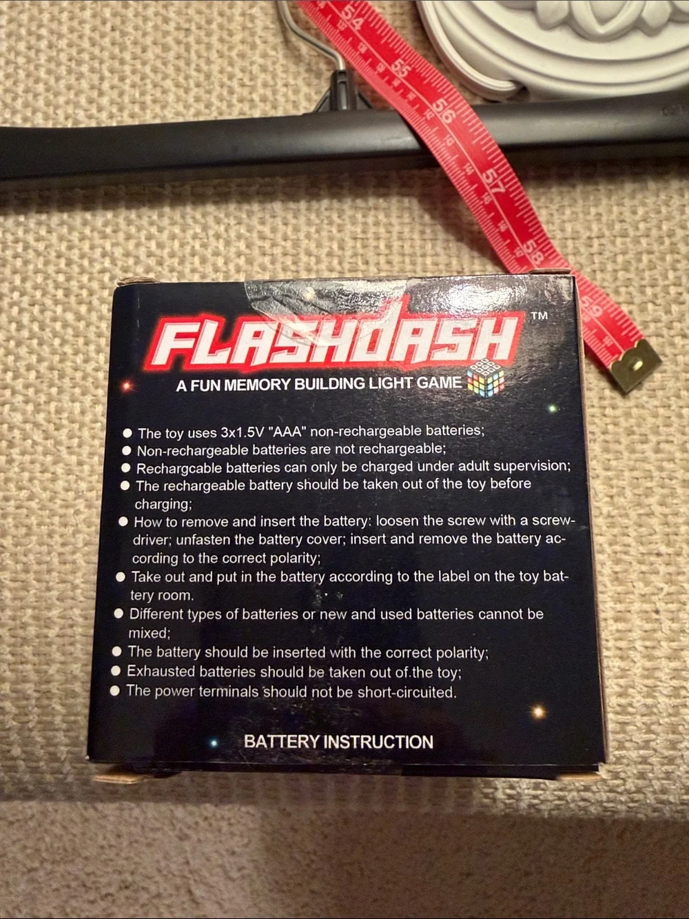FlashDash Light Memory Game Cube - Multicolor