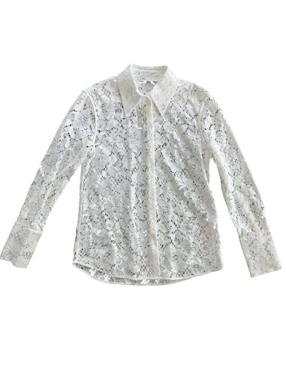 Tory Burch CUFFED LACE BUTTONDOWN