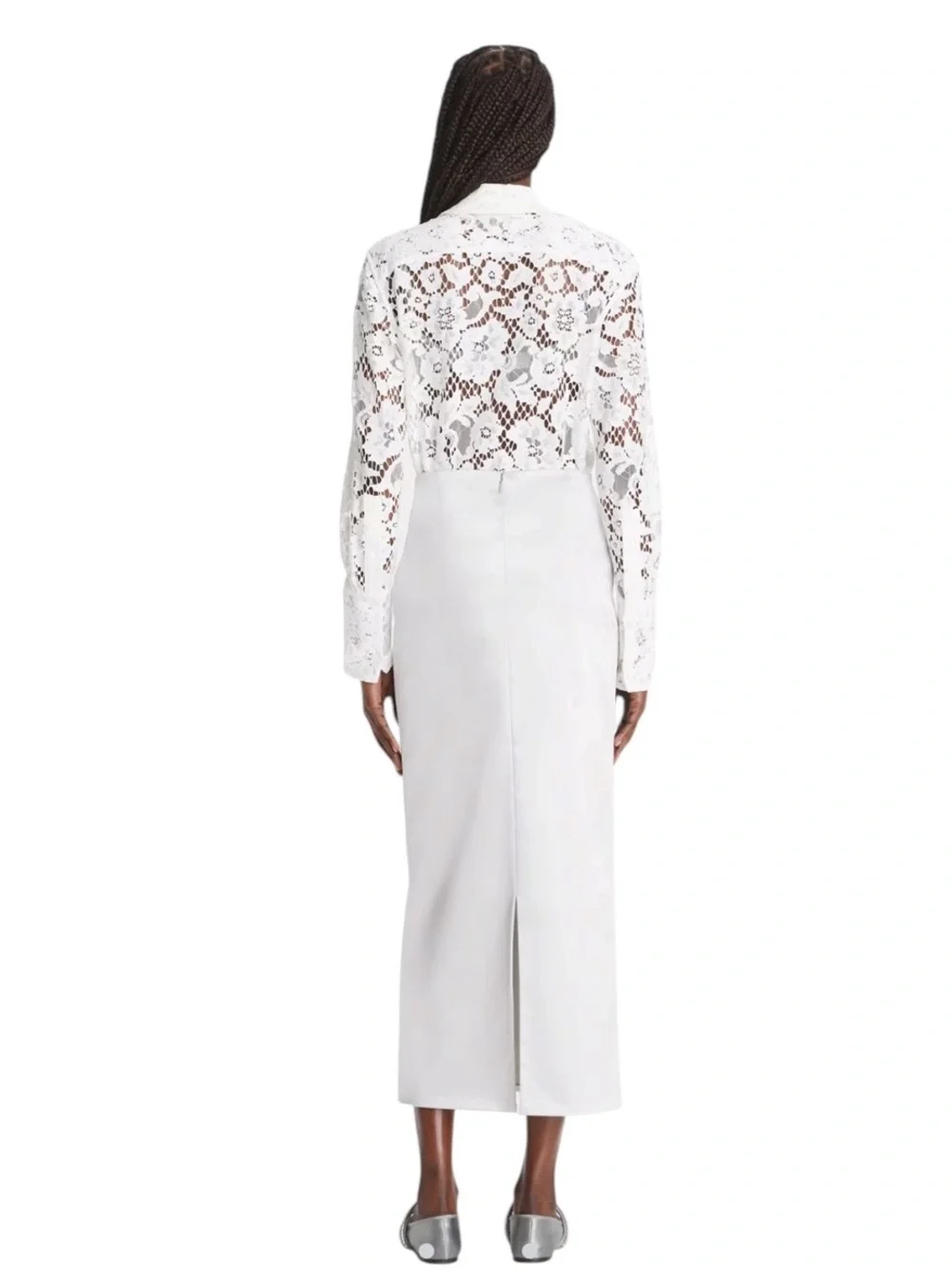 Tory Burch CUFFED LACE BUTTONDOWN