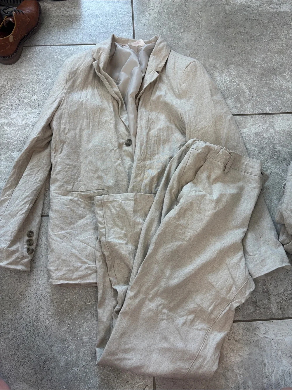 Cat & Jack Linen blend suit