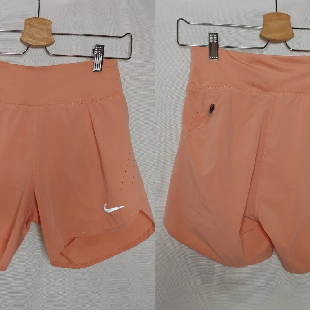 Nike Eclipse Running Shorts Lined Light Pink Coral Orange XS‎ CZ9568-824