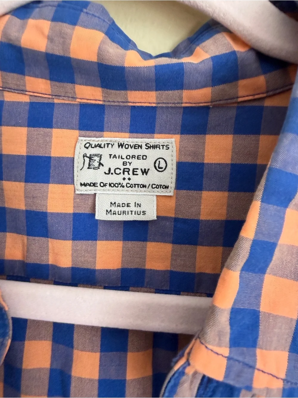 J. Crew crisp gingham