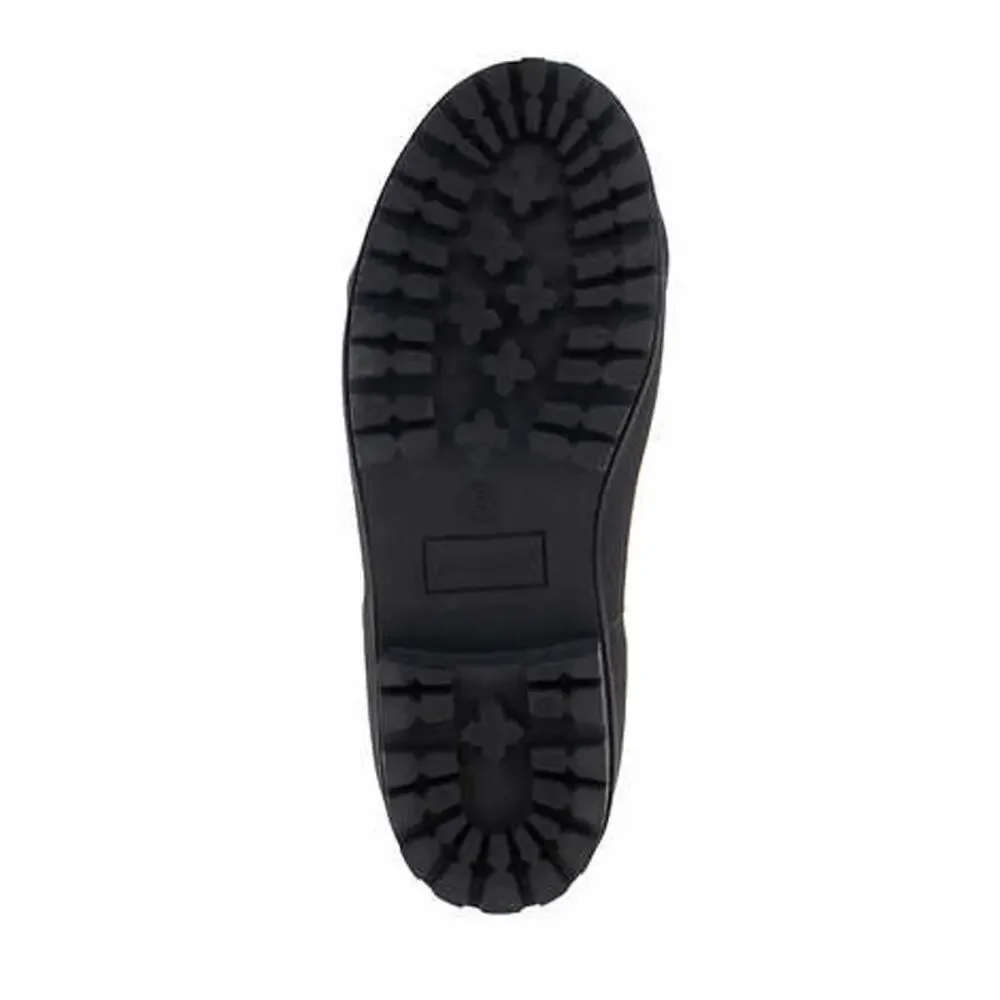 Chooka Winter Waterproof Rubber Plush Chelsea Rain Boots Black Lined size 6 or 7
