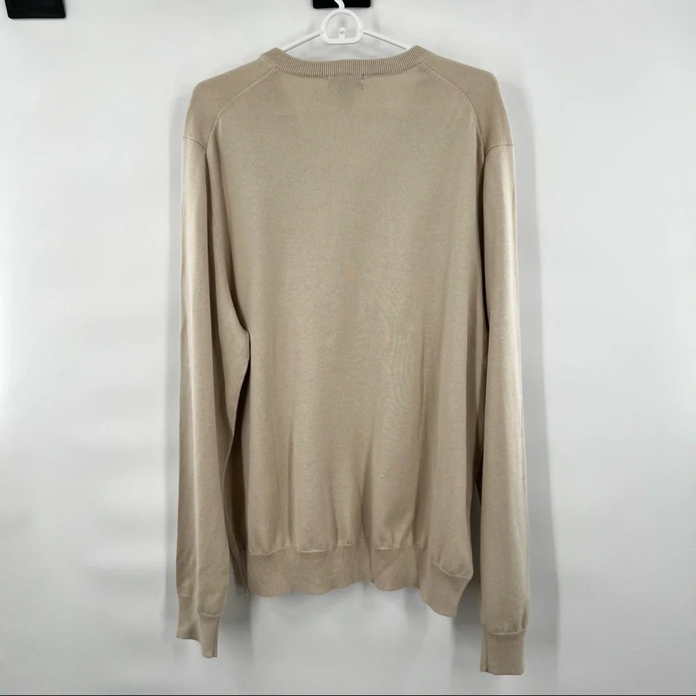 Brooks Brothers supima cotton brown long sleeve pullover XL