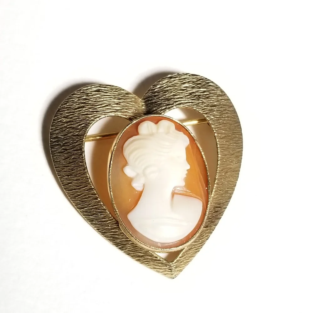 Vintage carved shell