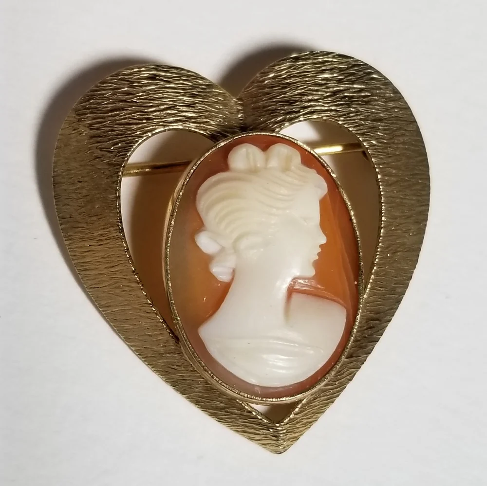 Vintage carved shell