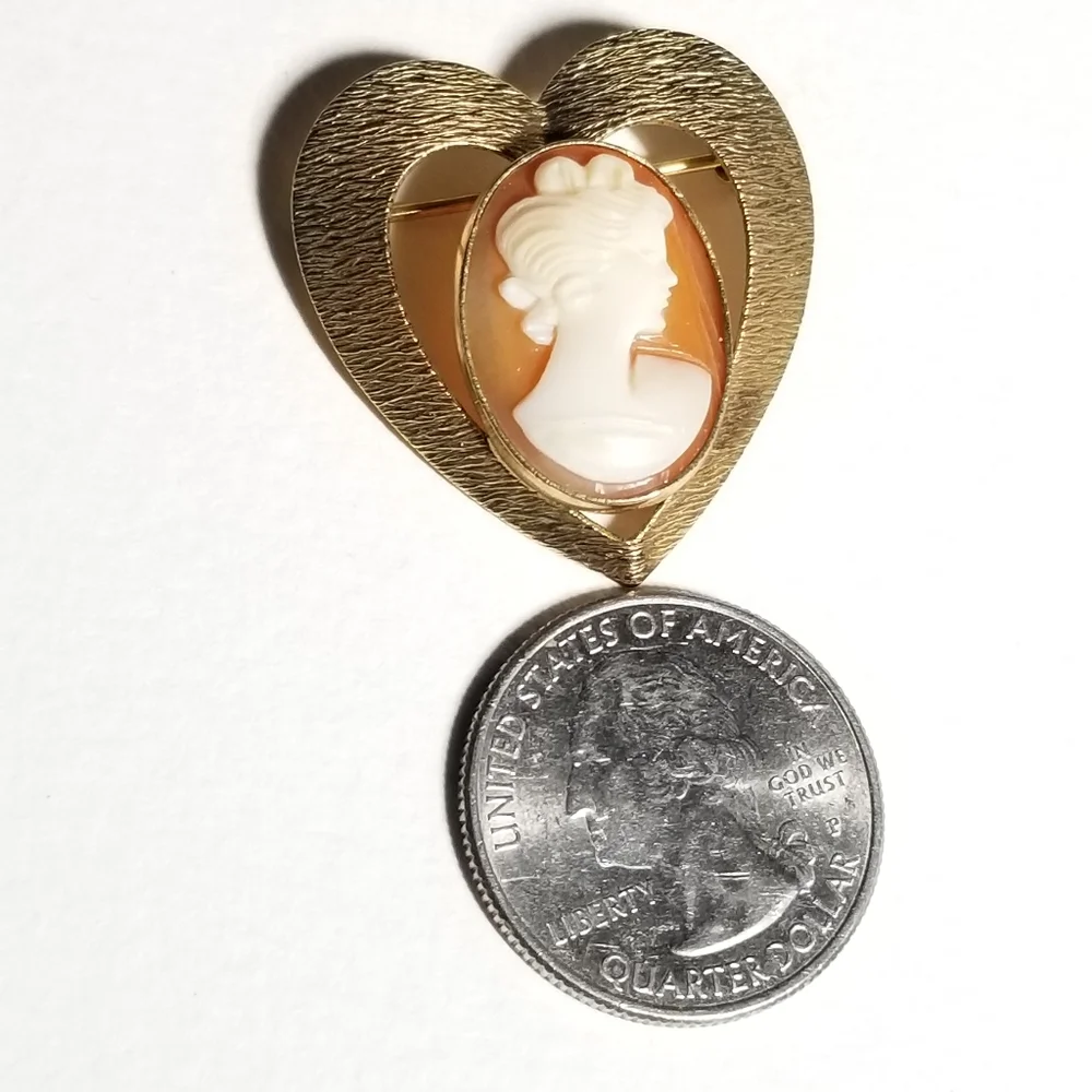 Vintage carved shell