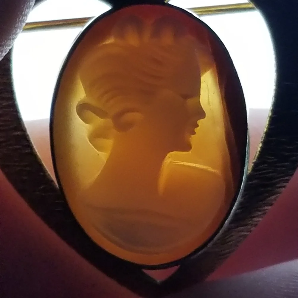 Vintage carved shell