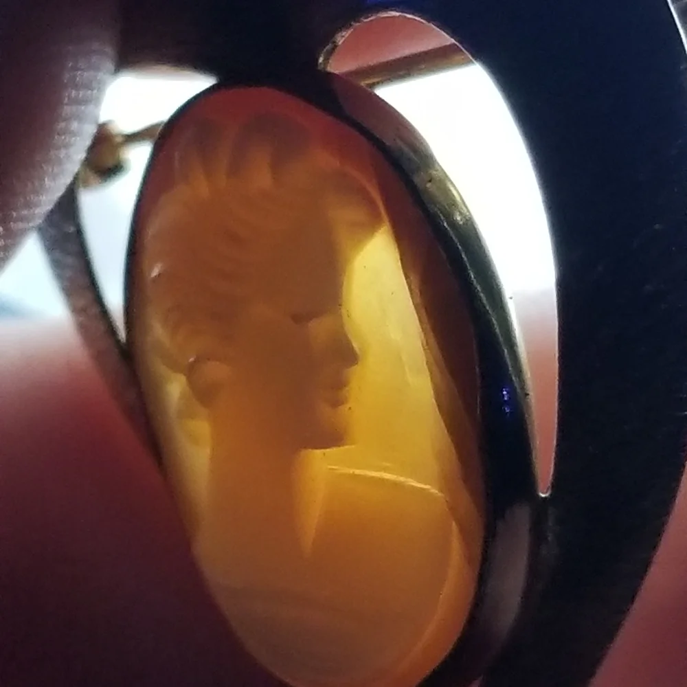 Vintage carved shell