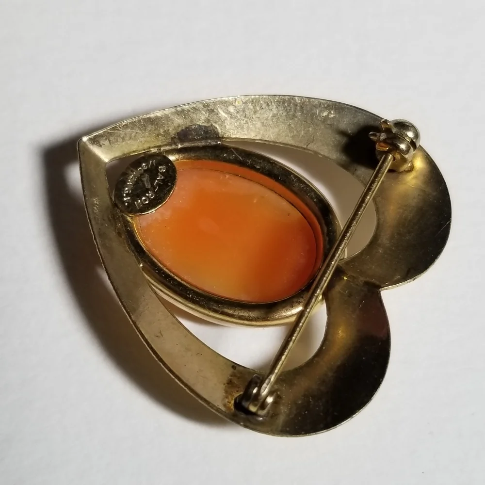 Vintage carved shell