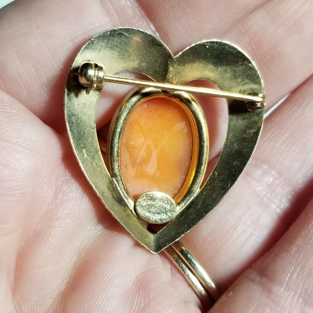 Vintage carved shell