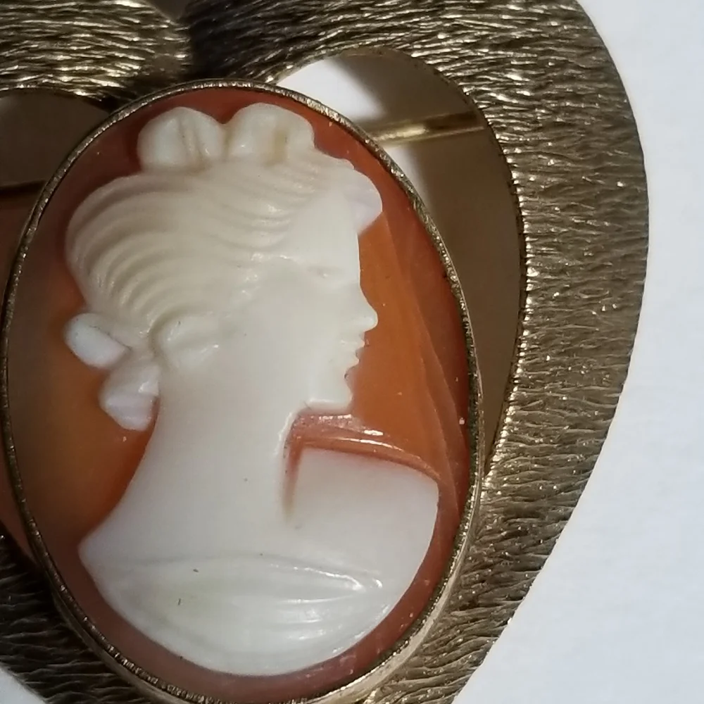 Vintage carved shell