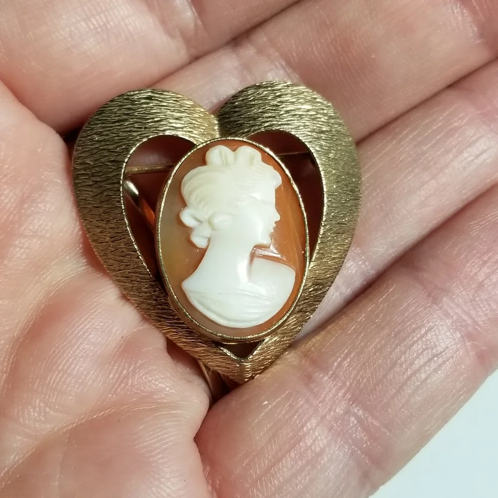 Vintage carved shell