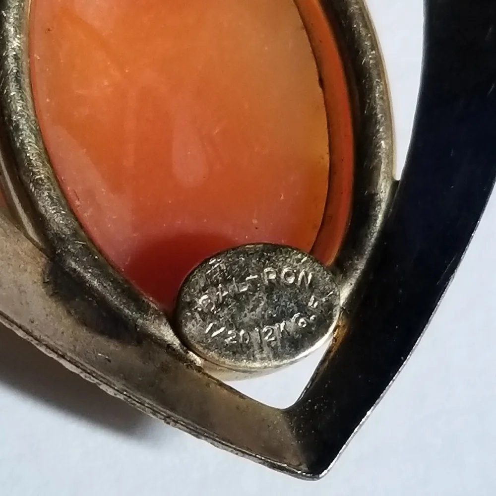 Vintage carved shell