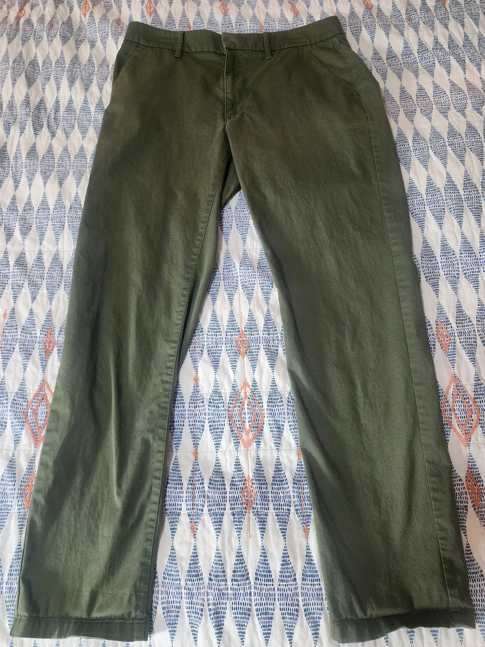 Women's J Crew Green Slim Boyfriend Chino