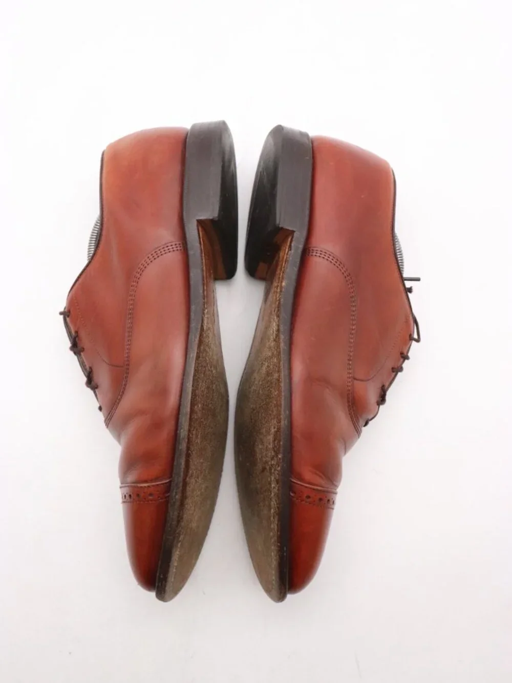 Allen Edmonds Byron Shoes Men's Size 10 EEE Brown Leather Dress Oxford USA