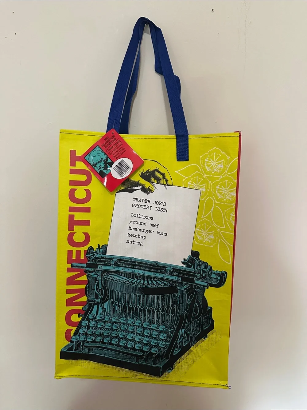 TRADER JOES COLLECTABLE TOTE - CONNECTICUT