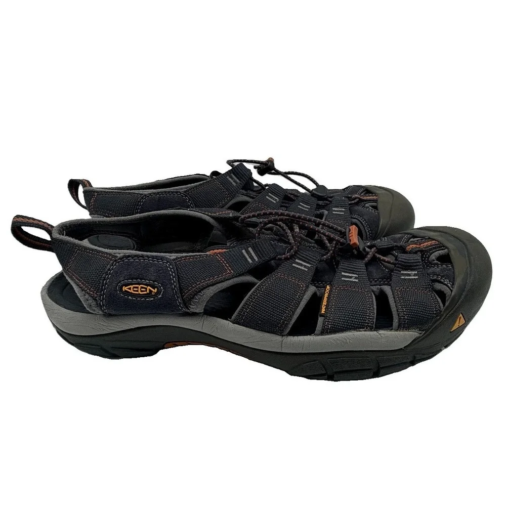 Keen Sandals Men's Sz 13 Black Newport H2 Closed Toe Water Hiking Sport Hybrid