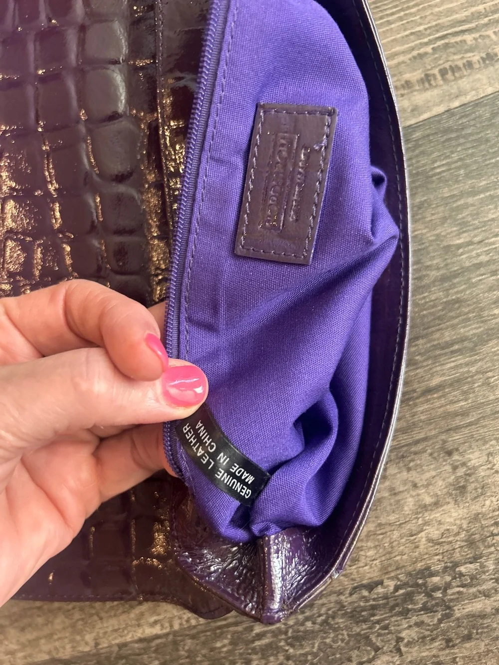 Nordstrom purple croc