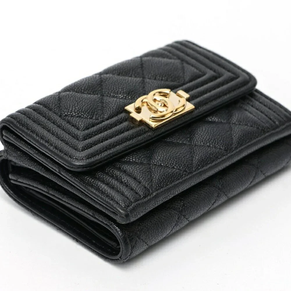 CHANEL black caviar