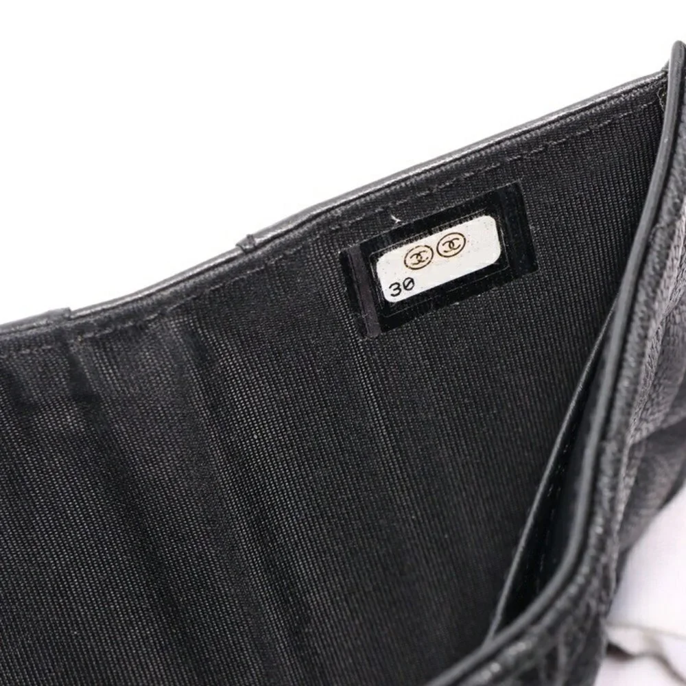 CHANEL black caviar