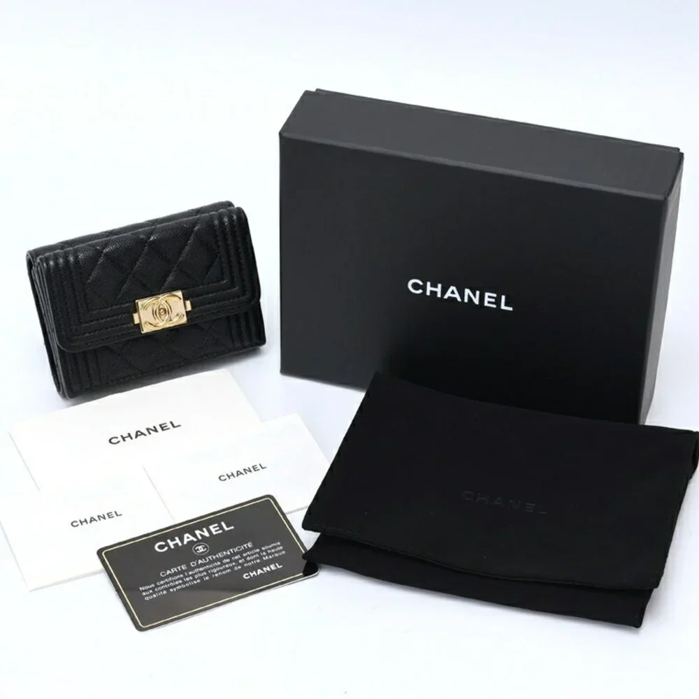 CHANEL black caviar