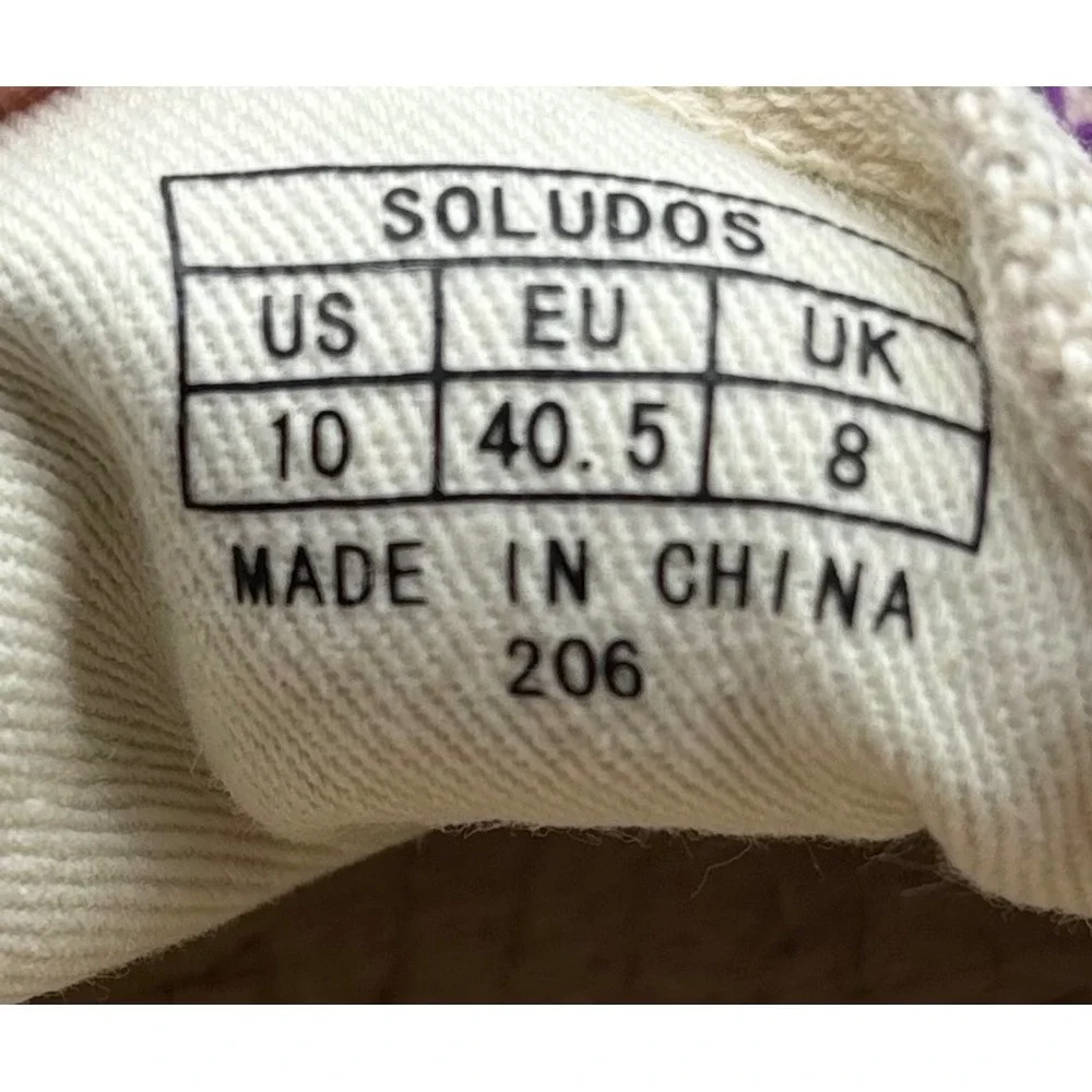 Soludos lavender embroidered