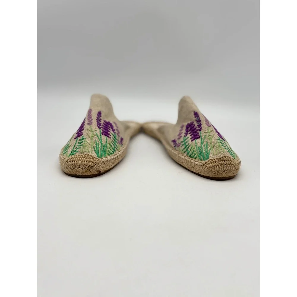 Soludos lavender embroidered
