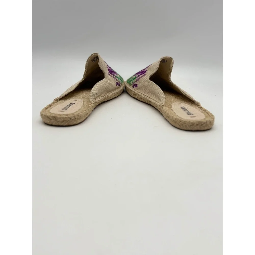 Soludos lavender embroidered