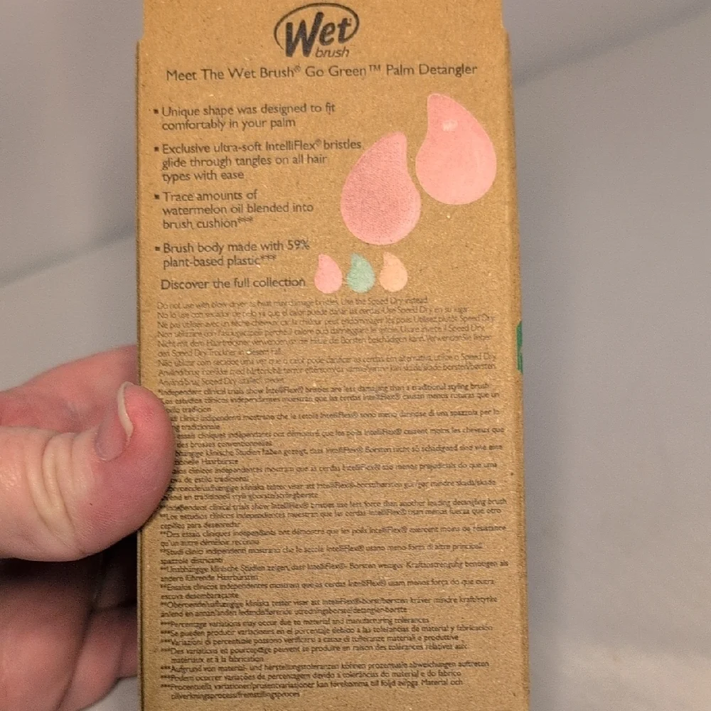 Wet Brush Pink Palm Detangler