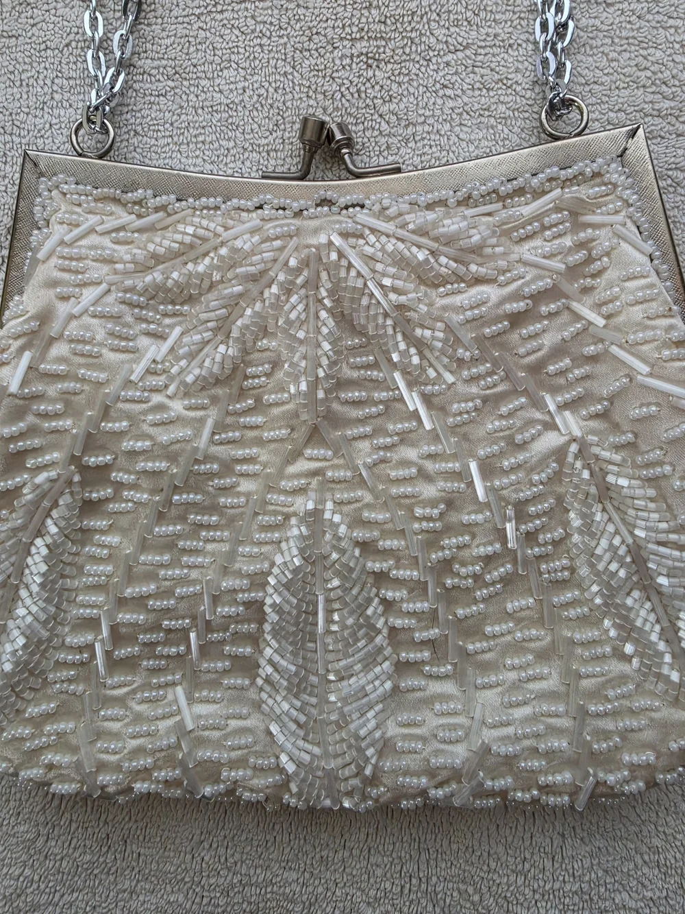 Fine Arts Bag Co, Inc. ivory beaded