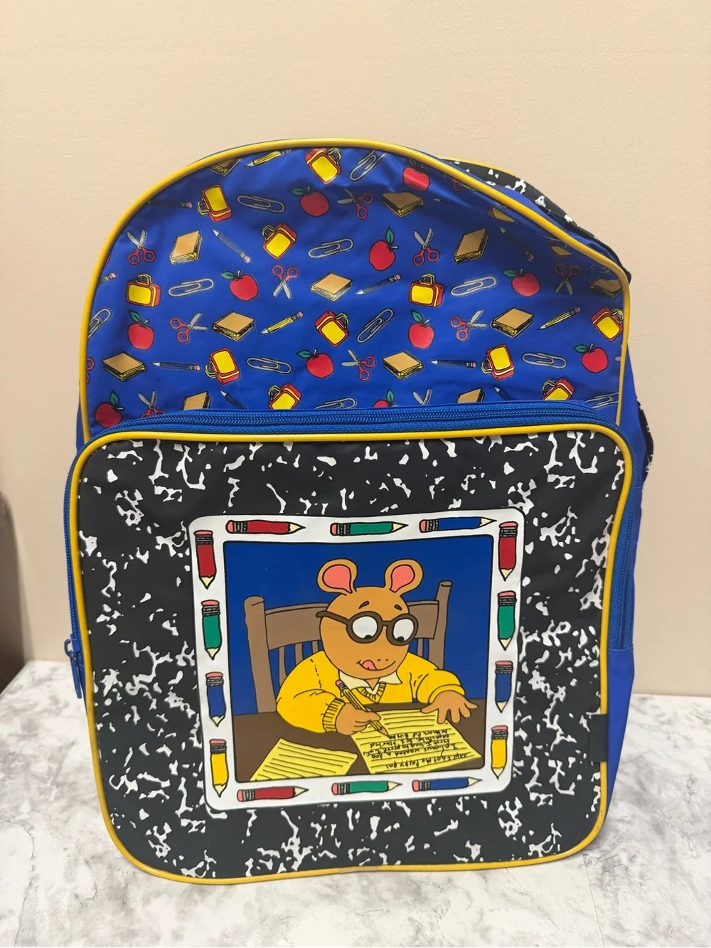 Arthur Kids' Blue & Yellow School Backpack
