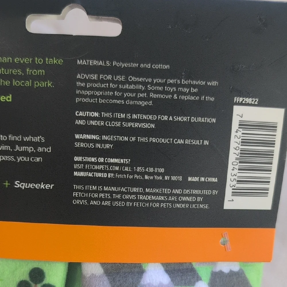 Orvis dog toy