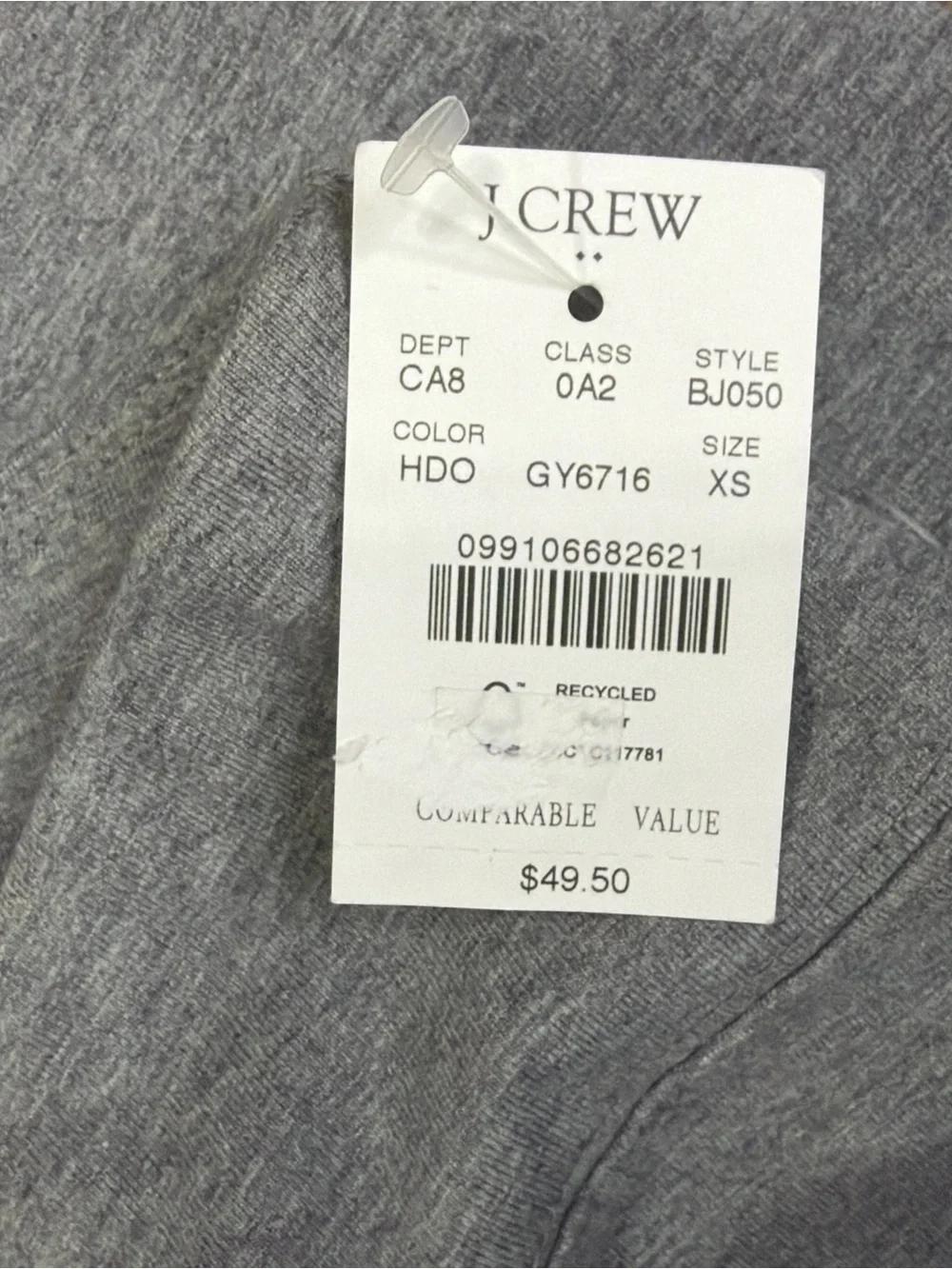 J. Crew heather gray