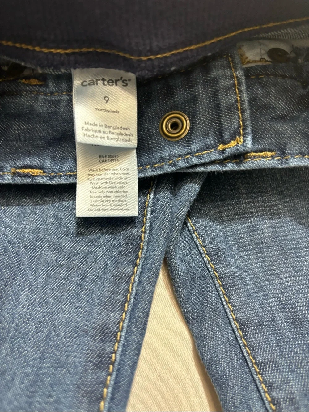 Carters soft denim
