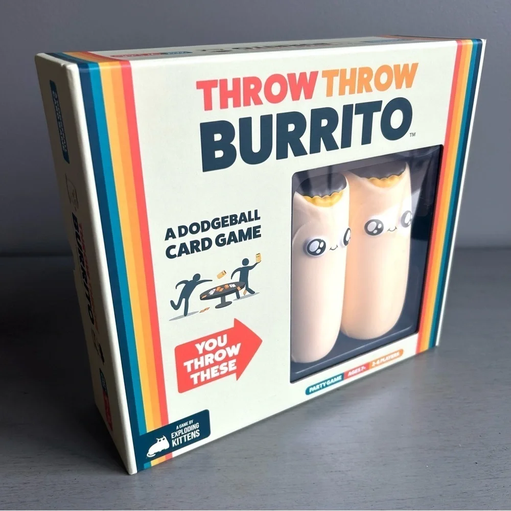 NEW Throw Throw Burrito Dodgeball Card Game Night Gift Family Kids Teens Ages 7+
