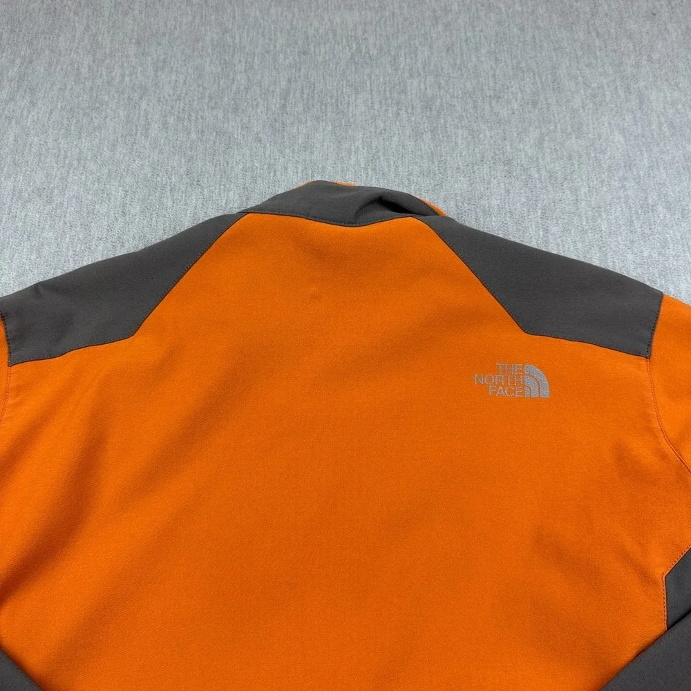 The North Face Jacket Mens XL Orange Gray Apex Bionic Full Zip Softshell Outdoor