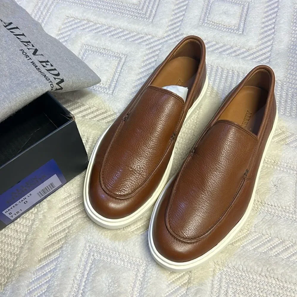 Allen Edmunds - Hayes Slip-on Loafer - Tan Leather
