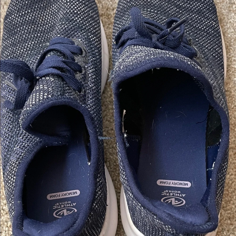 Athletic Works Dark Blue Knit Sneakers