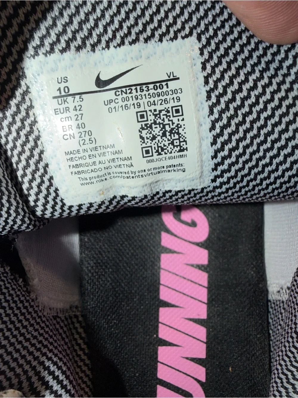 Nike running shoes