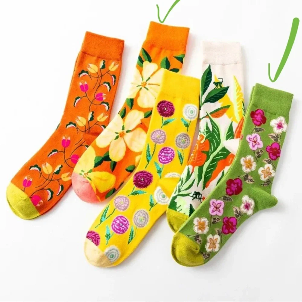 1-5pairs Happy Easter Gift Socks