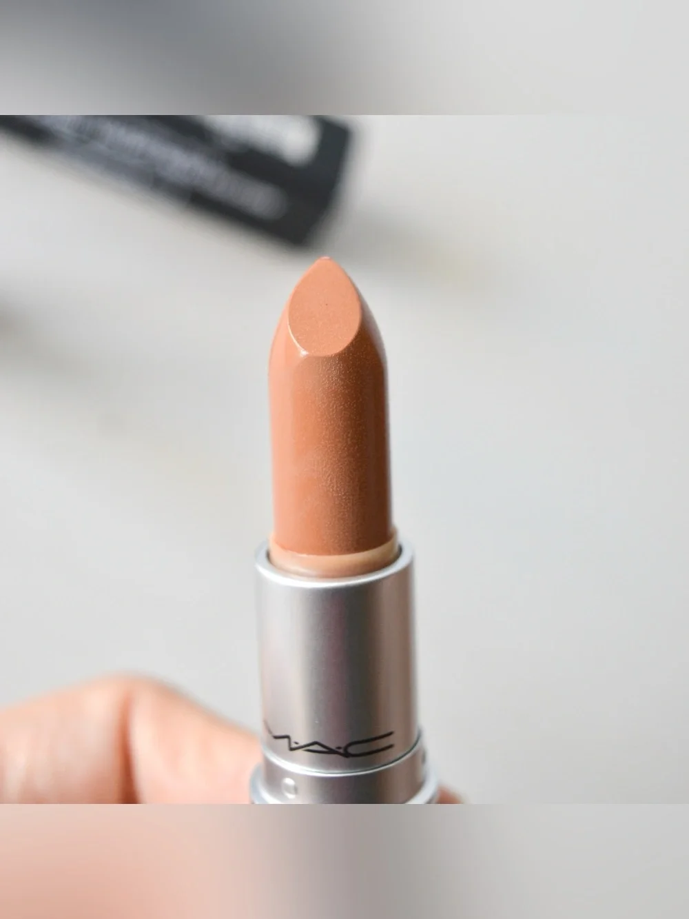 MAC Cosmetics Lipstick *HALF 'N HALF* Discontinued Warm Light Brown BNIB