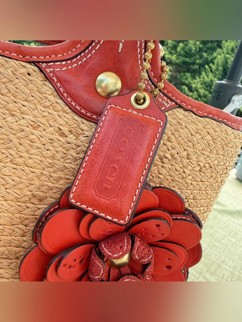 2008 Coach Bleecker Straw Tote